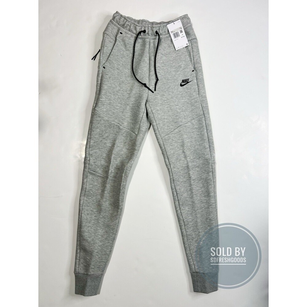 Nike Tech Fleece Joggers Grey Slim Fit Tapered Leg HV0959-063  Size Men's XS